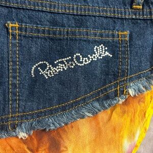Roberto Cavalli Dark Blue Denim Skirt